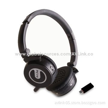 Swivel Foldable 2.4g Digital Wireless Stereo USB Computer Headset with Built-in Microphone for Skype